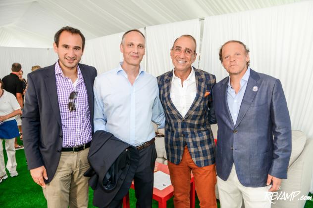 Filmmakers Karim Chrobog and Carsten Oblaender, Design Cuisine co-founder Bill Homan, and Washington Kastles owner Mark Ein.